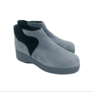 Camper gray suede Platforms Dessa slip on